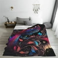thumbnail image 5 of Sikiie Artistic Colorful Bird Ultra-Soft Micro flannel Blanket Luxury All Seasons Warm Blanket for Bedding Sofa and Travel (4 sizes)-40"x30", 5 of 7