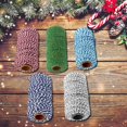 thumbnail image 3 of Monfince 1 Roll Christmas Twine Cotton String Rope Cord 328FT Crafts and Christmas Holiday Wrapping Cord for Gift Wrapping Arts Crafts, 3 of 6