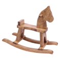thumbnail image 4 of Amish-Made Wooden Rocking Horse Toddler Ride-On Toy - Harvest Stain Finish, 4 of 5