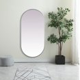 thumbnail image 6 of Elegant Lighting MR2A3060BRS Asha 30" W X 60" H Oval Framed Accent Mirror - Brass, 6 of 7