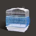 thumbnail image 5 of Laklulu Universal Bird Cage Seed Catcher,Seed Catcher Guard Net Cover,Parrot Mesh Net Cover,Soft Airy Cage Net Stretchy Skirt(Blue), 5 of 5
