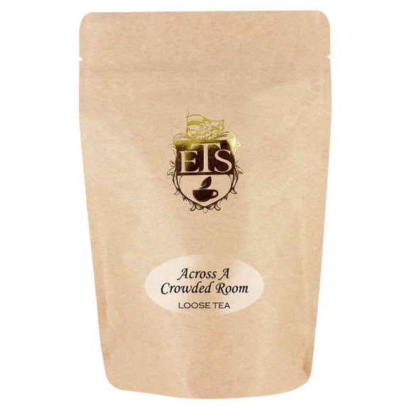 English Tea Store Across A Crowded Room Flavored Black Tea | Loose Leaf - 4oz | Pomegranate Vanilla Black Tea Blend with Sunflower Calendula Petals | Romantic Coppery Infusion