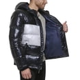 thumbnail image 2 of Chaqueta Tommy Hilfiger con capucha acolchada para hombre, color negro y blanco, talla XL, 2 of 2