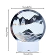 thumbnail image 3 of Lámpara USB Quicksand Night Light Touch Control remoto 3D Sandglass de mesa (Negro) Ehuebsd Para estrenar, 3 of 9