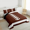 thumbnail image 3 of Castle Fairy Boys Girls Football Print Bedding Comforter Set 2pcs,Sport Theme Twin Comforter Sets Microfiber,Ball Gamer Breathable Bedding Set,Ultra Soft Home Decor,Reversible, 3 of 8