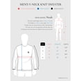 thumbnail image 6 of Ma Croix Mens Casual Fashion Soft Knit Pullover Long Sleeve Solid V Neck Sweatshirt, 6 of 6