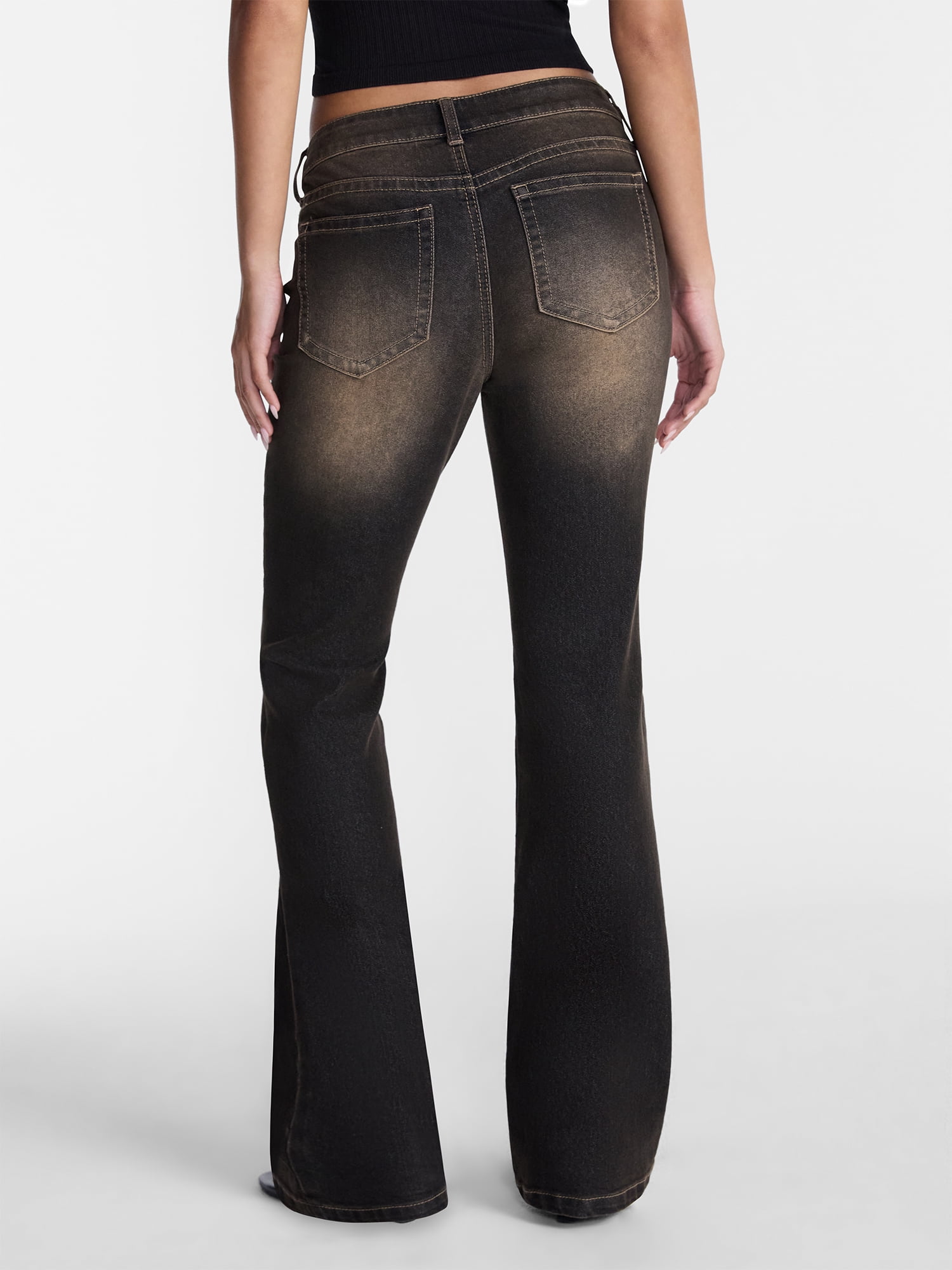 No Boundaries Novelty Stitch Bootcut Jeans, 32.5" Inseam, Women's 00-20