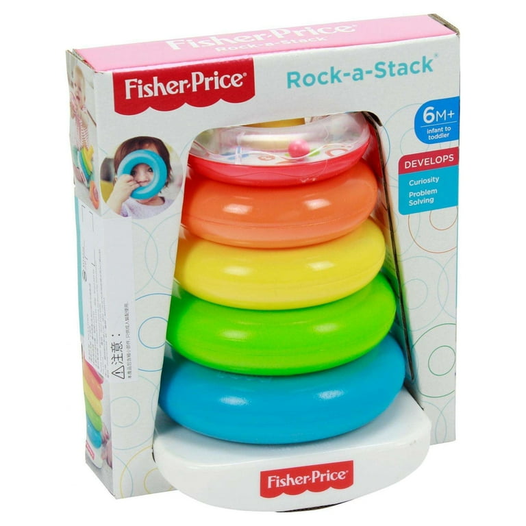 Fisher Price Rock a Stack Classic with 5 Colorful Rings Walmart