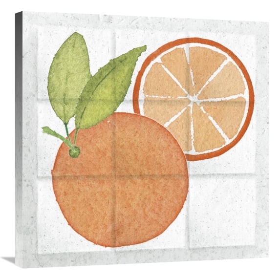 Global Gallery's 'Citrus Tile V' By Elyse DeNeige Stretched Canvas Wall Art