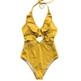 thumbnail image 2 of Women One-Piece Ruffles Bikini Monokini Push Up Padded Swimsuit Swimwear, 2 of 2