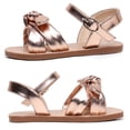 thumbnail image 3 of Apakowa Girls Sandals Bowknot Girls Beach Open-Fingered Sandals (Color : Gold, Size : 8 Toddler), 3 of 8