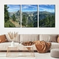 thumbnail image 2 of 3 Pieces Canvas Wall Art Print Set - Aerial View of Green Forest Wall Art Decor Nature Landscape Wilderness Picture Print on Canvas Modern Artwork for Living Room Bedroom (only canvas), 2 of 6