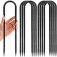 thumbnail image 1 of Estacas para trampolín Kiivakii 30 cm Paquete de 8 en forma de U de acero negro, 1 of 7