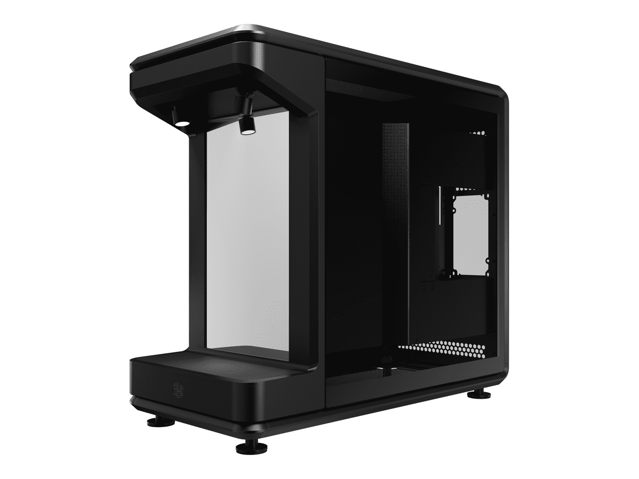 Cooler Master MasterFrame 360 STAGE Mirror Open-Frame ATX PC Case, Front Mirrored Display Platform, 430mm GPU Max, 360mm Radiator Support, PCIe 5.0, support up to 12×120mm Fans, USB4 Type-C