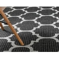 thumbnail image 6 of Unique Loom Decatur Collection Area Rug - Trellis (5' x 7' 2" Rectangle Black/Ivory), 6 of 10