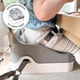 thumbnail image 4 of Upseat Boost Asiento elevador ergonómico para mesa de comedor, desarrollado con fisioterapeutas para fomentar la postura, arnés de 3 puntos, fácil de limpiar y ligero gris, 4 of 5