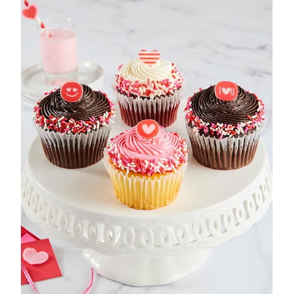 From You Flowers - Valentine's Day JUMBO Cupcakes for Birthday, Anniversary, Get Well, Congratulations, Thank You, All Occasions