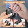 thumbnail image 4 of Cortador De Uñas Electrico, Máquina Pulidora de Uñas Automática 2 en 1, Cortaúñas automática con Carga USB, pulidor de uñas para Niños, Personas Mayores y Adultos (Negro), 4 of 7
