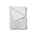 thumbnail image 2 of Stars Soft Flannel Fleece Throw Blanket, Simplistic Hand Drawn Stars and Circles on Doodle Background, Cozy Plush for Indoor and Outdoor Use, 70" x 90", Earth Yellow Blue Grey, by Ambesonne, 2 of 6