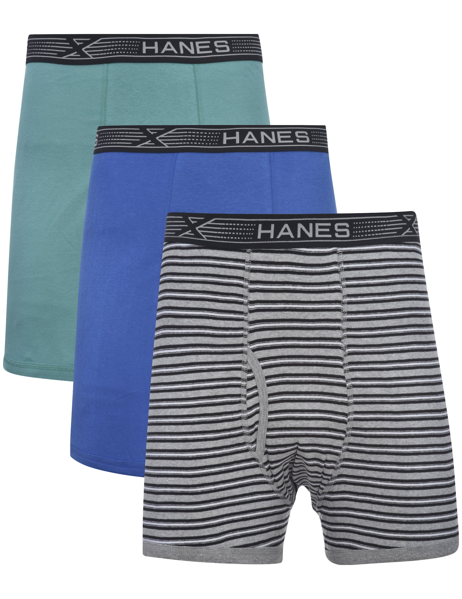 Hanes Men's 4-Pack Comfortsoft Extended Sizes Boxer Briefs 3X-Large Assorted