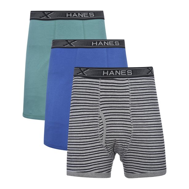 Hanes Men's Big and Tall Boxer Brief with Fresh IQ and Xtemp, Fashion