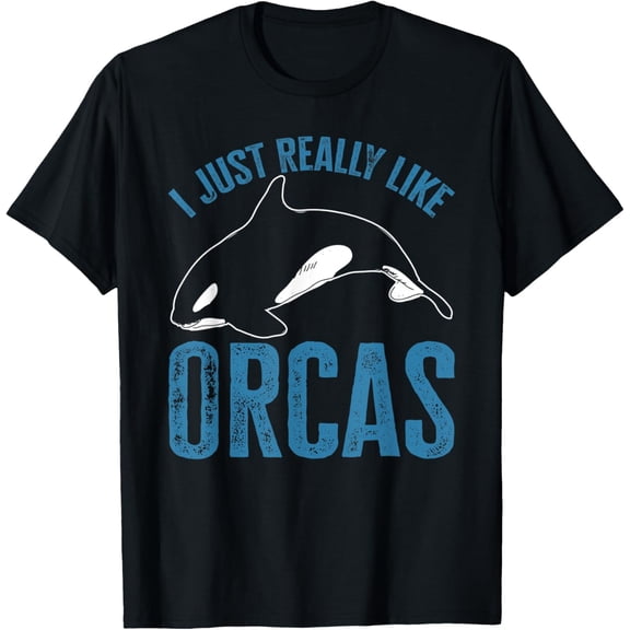Exquisite and comfortable-Kids Funny Orca Lovers I Just Really Like Orcas Whales T-Shirt
