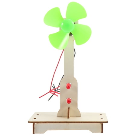 DIY Hand Crank Wind Generator Toy for Kids Science Educational Gift Small Size