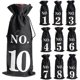 thumbnail image 1 of 1 To 10 Burlap Wine Bags Blind Tasting Drawstring Drawstring Pocket Wine Bottle Sleeves, 1 of 5