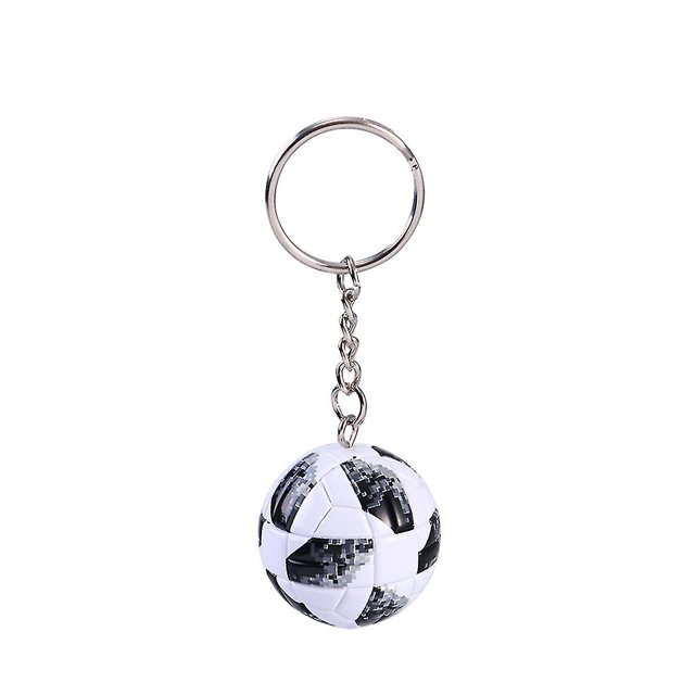 Fútbol colgante llavero simulación Soccor llavero juego mundial Memorial bolso teléfono colgante (blanco ZefeiWu 8390605357473