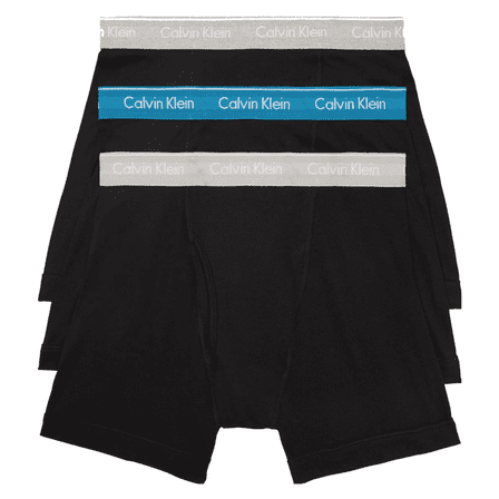 Calvin Klein Men's Underwear Cotton Classics 3-Pack Boxer Brief, Small