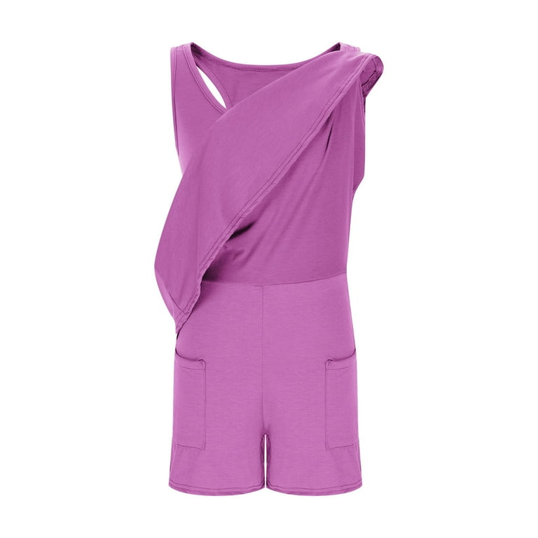 toddler athletic dress with shorts Chictry Kids Girls Golf Tennis Dress with Shorts Outfit Solid Color Sleeveless Sports Dress Pink 14