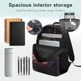 thumbnail image 5 of Pzuqiu Fire Ice Soccer 17 Inch School Backpack for Students Ages 6-18 Cute Book Bag with Padded Straps Fully Print Large Capacity Scholbag for Teens Middle School High School, 5 of 7
