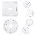 thumbnail image 2 of MasteelfCA 2pcs Practical Beading Cord Disc Braiding Board Handmade Weaving Disk Plate, 2 of 5