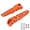 Orange, variant on Suodoka 1 Pair Aluminum Alloy Rear Foot Peg Motorcycle Modification Accessory Fit for 125 250 300 RC200 RC390 2014+ (Black) - 6.3 inches / 16 cm Length