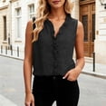 thumbnail image 3 of BUIGTTKLOP Tank Tops for Women Ruffle Hem V Neck Sleeveless Blouse Boho Camisole Top Summer Casual Clothes 2026, 3 of 5
