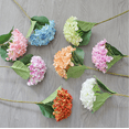 thumbnail image 2 of Nvzi 3pcs Hydrangea Artificial Flowers, Fake flowers, Flores Artificiales Para, Wedding Decor, Blue Purple, 2 of 4