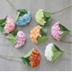 thumbnail image 2 of Xiao Hua hortensias artificiales, flores falsas, flores artificiales para decoración de bodas, azul claro, 2 of 5