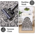 thumbnail image 3 of Yamaziot 2Pack 1.7'x5' Runner Rug for Hallway, Runners Rugs for Floor Mat, Non Slip Washable Gray Carpet for Kitchen Laundry, 3 of 5