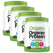 Orgain - Organic Vegan, Non-GMO Plant Based Protein Powder - Creamy Chocolate Fudge (4.08 LB)