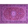 thumbnail image 1 of Ahgly Company Indoor Rectangle Medallion Purple Traditional Area Rugs, 8' x 10', 1 of 4