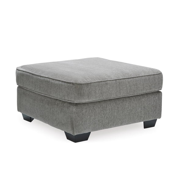 Signature Design by Ashley Contemporary Altari Oversized Accent Ottoman Chenille Alloy