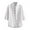 Mens T Shirts White, variant on Mens 3/4 Sleeve Shirts Button-Down Collared Tshirts Shirt Casual Lightweight Solid Color Breathable Slim Lapel Loungewear Work Tees Tops