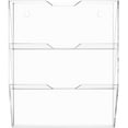 thumbnail image 5 of MyGift 3 Tier Clear Acrylic Wall Mounted Mail Holder/Letter Sorter Home Office, 5 of 6