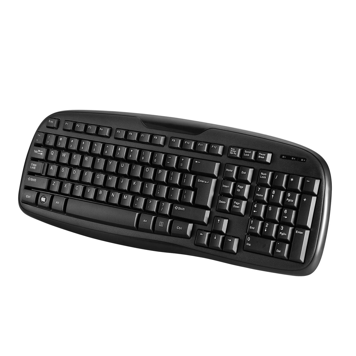onn. Wired USB Powered Full Size Keyboard, Plug and Play