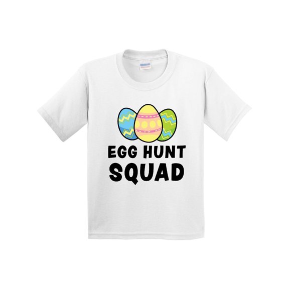 Inktastic Egg Hunt Squad with Easter Eggs Youth T-Shirt