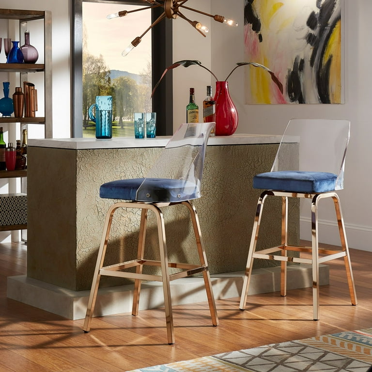 Acrylic swivel 2024 counter stools