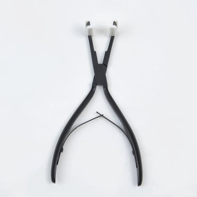 Boymia Pro Tape Extensions Press Plier Stainless Steel Multi-Functional Hair Tools Ergonomic Design 4.5cm Deck Shape