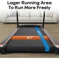 thumbnail image 5 of SWERTOY Folding Treadmill, Electric Treadmill with 41.3” x 15.7” Ultra Large Running Belt, Heart Rate Monitor, Easy Accembly, 7.5 Mph Speed for Home Gym, 5 of 8