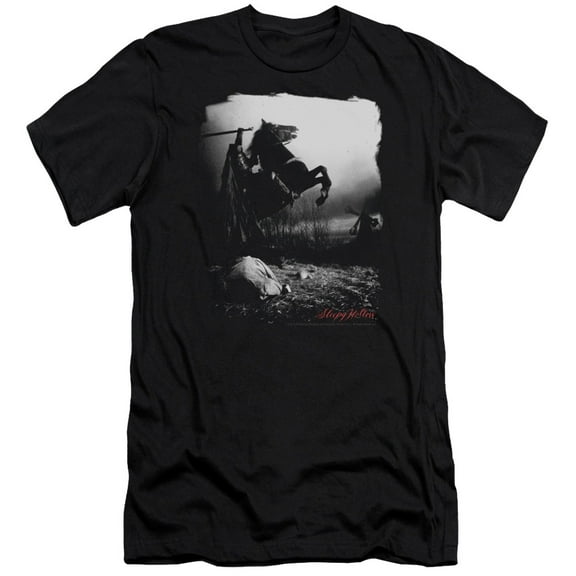 Sleepy Hollow Foggy Night Adult 30/1 T-Shirt Black