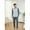 Gray with light gray, variant on Mens Cotton Pajama Sets Long Sleeve Sleepwear for Men 2 Piece Mens Loungewear Sets with Pocket, Sizes S-XXL